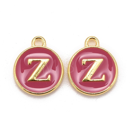 Golden Plated Alloy Enamel Charms ENAM-S118-08Z-1
