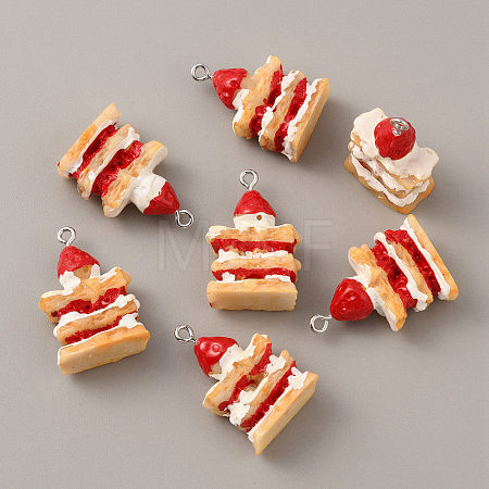Opaque Resin Pendants RESI-CJC0020-10-1