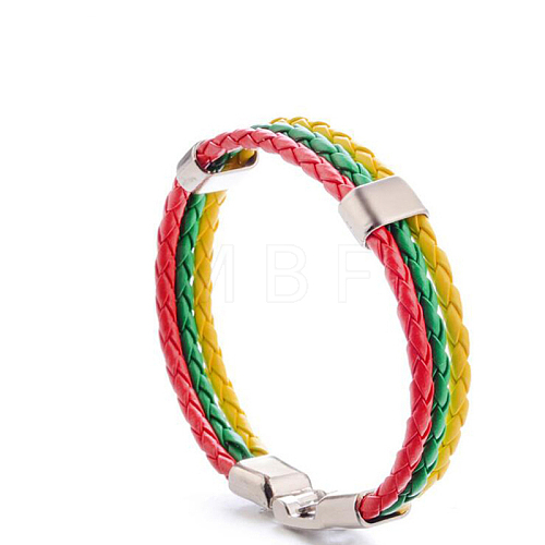 Imitation Leather Multi-strand Bracelets for Women Men WG7AE3D-24-1