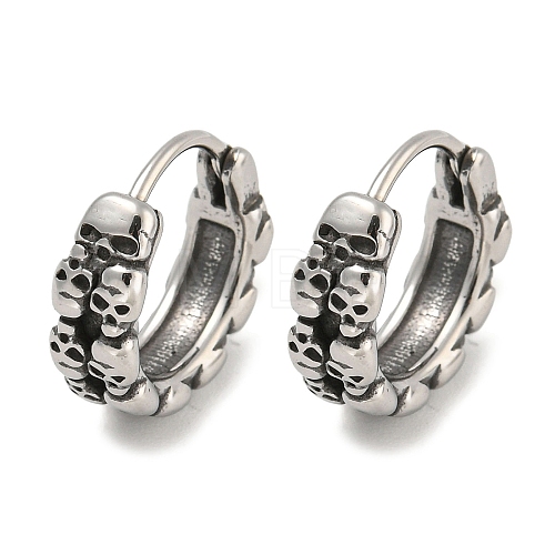 316 Surgical Stainless Steel Hoop Earrings EJEW-D096-12AS-13-1