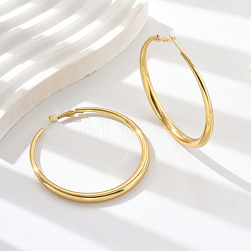 304 Stainless Steel Big Hoop Earrings ZF8323-2-1