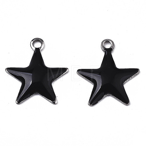 201 Stainless Steel Enamel Charms X-STAS-N088-14A-1