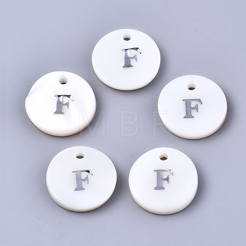 Natural Freshwater Shell Pendants SHEL-Q018-01A-F-P-1