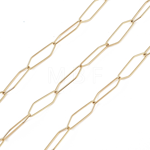 304 Stainless Steel Rhombus Link Chain CHS-C006-20G-1