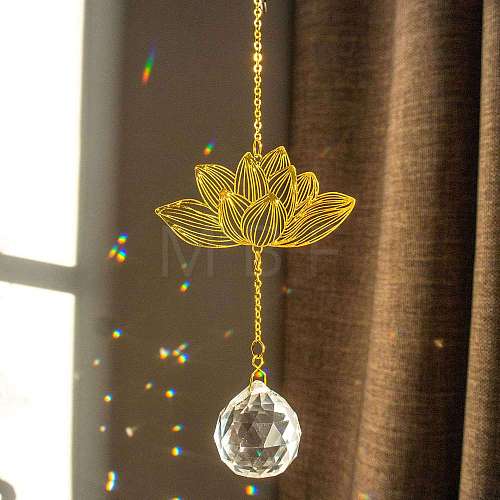 Brass Hollow Lotus Hanging Ornaments PW-WG95CBC-01-1
