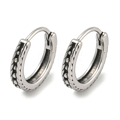 316 Surgical Stainless Steel Hoop Earrings EJEW-D096-23K-AS-1