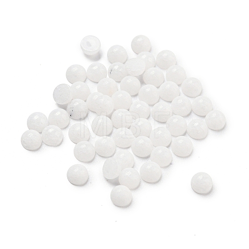 Natural White Jade Cabochons G-Q173-01A-18-1