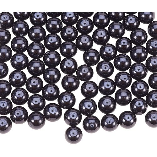 Pearlized Glass Pearl Round Beads HY-PH0001-8mm-080-1