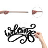 Laser Cut Basswood Welcome Sign WOOD-WH0123-099-3