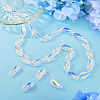 1Strand Electroplate Transparent Glass Beads Strands EGLA-TADJ0001-20B-7