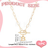304 Stainless Steel Letter Pendant Necklaces NJEW-LP0001-52B-G-2