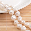 Natural Pearl Nuggets Beaded Necklace NJEW-P126-A-01E-01-2