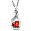 Alloy Resin Pendant Necklaces NJEW-B0003-04P-1