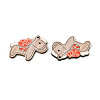 Printed Wooden Pendants WOOD-T033-01C-2