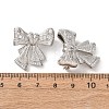 Brass Micro Pave Cubic Zirconia Twister Clasps KK-K422-02P-3
