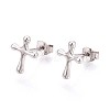 925 Sterling Silver Stud Earrings STER-N016-83P-1