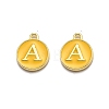 Golden Plated Alloy Enamel Charms ENAM-Q437-13A-1