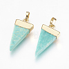 Natural Amazonite Pendants G-E493-O02-G-1