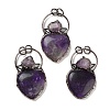 Natural Amethyst& Amethyst Big Pendants G-A221-04D-1
