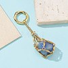 304 Stainless Steel Macrame Pouch Empty Stone Holder Pendant Decoration HJEW-JM01184-01-5