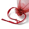 30Pcs 4 Styles Rectangle Organza Bags Jewellery Storage Pouches Wedding Favour Party Mesh Drawstring Gift OP-FS0001-01A-5
