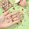 30Pcs 6 Styles Alloy Enamel Pendants ENAM-YW0008-83-5
