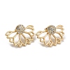 Ring & Flower & Butterfly Stud Earrings EJEW-D277-03G-2
