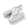 Non-Tarnish 304 Stainless Steel Pendants STAS-C102-16P-N-2