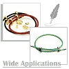DIY Brass Cord Ends & Silicone Slide Charms Findings Kits KK-CJ0003-51-7