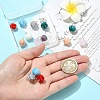 16Pcs 8 Colors Flower Bud Handmade Lampwork Pendants PALLOY-YW00156-5