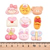 Opaque Resin Cabochons RESI-L051-04-3
