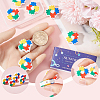 SUNNYCLUE Puzzle Silicone Focal Beads SIL-SC0001-70-3