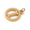 304 Stainless Steel Charms
with Jump Ring STAS-R001-02G-I-2