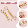 Unicraftale 4Pcs 2 Styles Alloy Link Bag Strap Extender FIND-UN0003-10-5