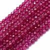Natural Red Corundum/Ruby Beads Strands G-E411-40-3mm-1