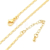 Brass Link Chain Necklaces NJEW-D302-11G-2