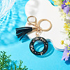 1Pc Resin Letter Keychains KEYC-TADJ0001-09O-4