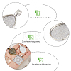 DICOSMETIC DIY Blank Cameo Photo Geometry Pendant Making Kit DIY-DC0001-99-5