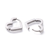 304 Stainless Steel Huggie Hoop Earrings EJEW-O099-07P-3