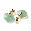 Natural Green Aventurine Pendants G-C023-07B-3