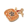Thanksgiving Day Golden Tone Alloy Enamel Pendants X-ENAM-M002-02I-G-2