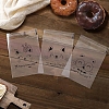 Transparent Cat Pattern Plastic Bakeware Bags PW-WG22BFF-03-1