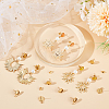 50Pcs Flat Round 304 Stainless Steel Stud Earrings Findings STAS-BBC0005-85B-4