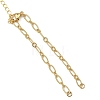 Brass Textured Figaro Chain Bracelet Making AJEW-JB01633-3