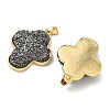 Brass Resin Pendants KK-C158-04B-G-2