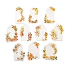 Window & Flower Paper Stickers Set DIY-G120-02E-2