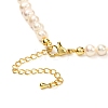 Natural Pearl & Baroque Pearl Keshi Pearl Beads Bib Necklace for Teen Girl Women NJEW-JN03714-6