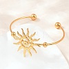 304 Stainless Steel Cuff Bangles SA-Z002-01G-01-1
