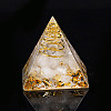 Orgonite Pyramid Resin Display Decorations X-G-PW0005-05A-1