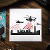 1Pc Plastic Hollow Out Drawing Painting Stencils Templates DIY-FG0005-13C-5